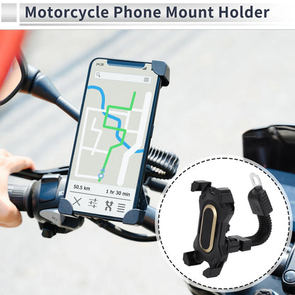 Phone Mount Holder for Rearview Mirror 4.7-7.2 Phones for Motorcycle