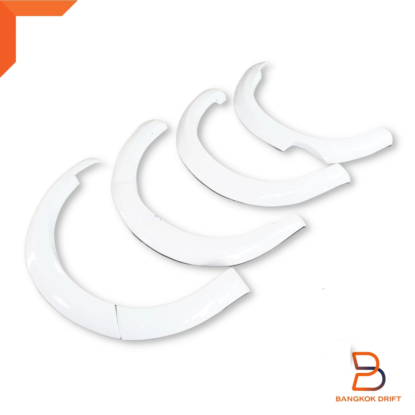 White Fender Flares for Nissan Navara NP300 D23 Narrowbody (2015-2019)