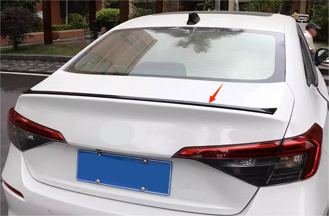 Glossy Black Rear Trunk Spoiler Wing for Honda Civic Sedan (2022-2023)
