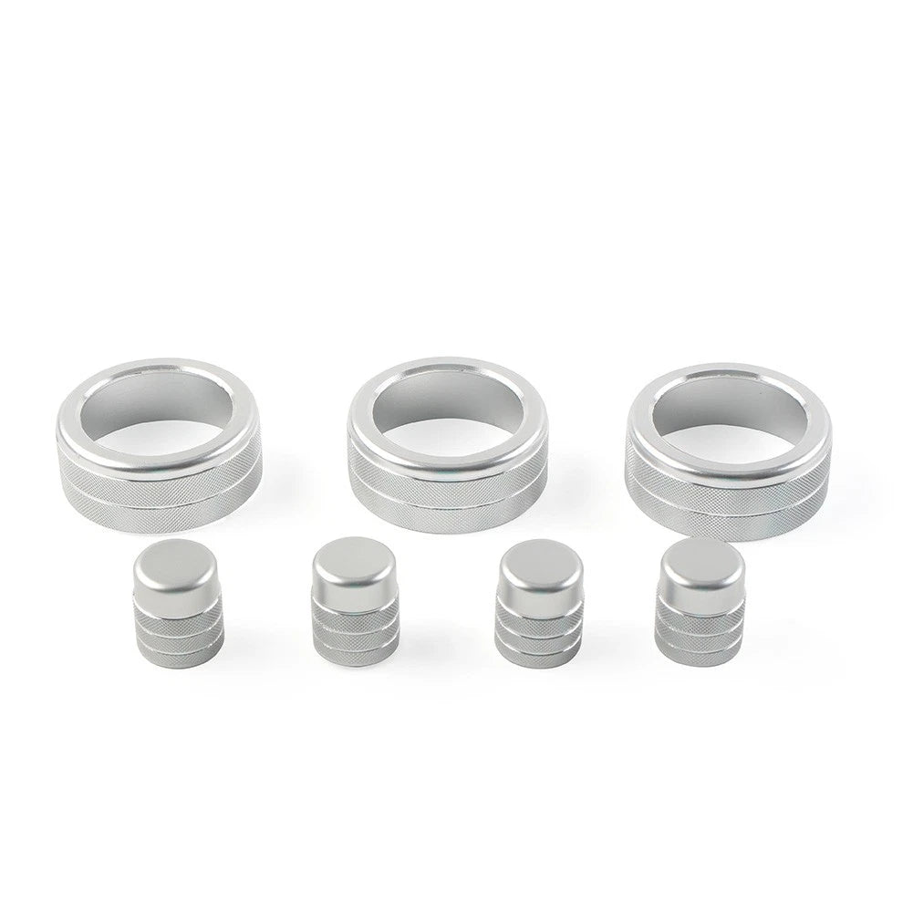 Knob Ring Cover Trim for Honda Civic 11th Gen 2022+ & CRV 2023-2024 Silver