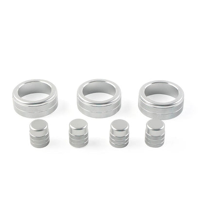 Knob Ring Cover Trim for Honda Civic 11th Gen 2022+ & CRV 2023-2024 Silver