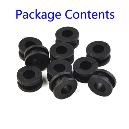 10 x Universal-Motorcycle Rubber Grommet Mount Set Side Cover Fender Accessory