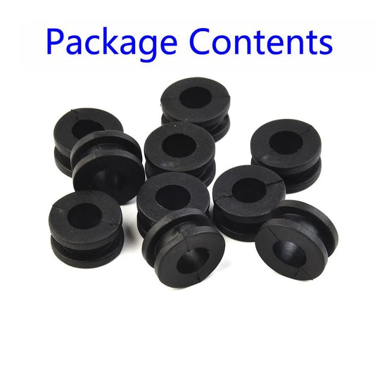 10 x Universal-Motorcycle Rubber Grommet Mount Set Side Cover Fender Accessory