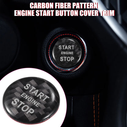 Carbon Fiber Engine Start Stop Button Cover for Land Rover