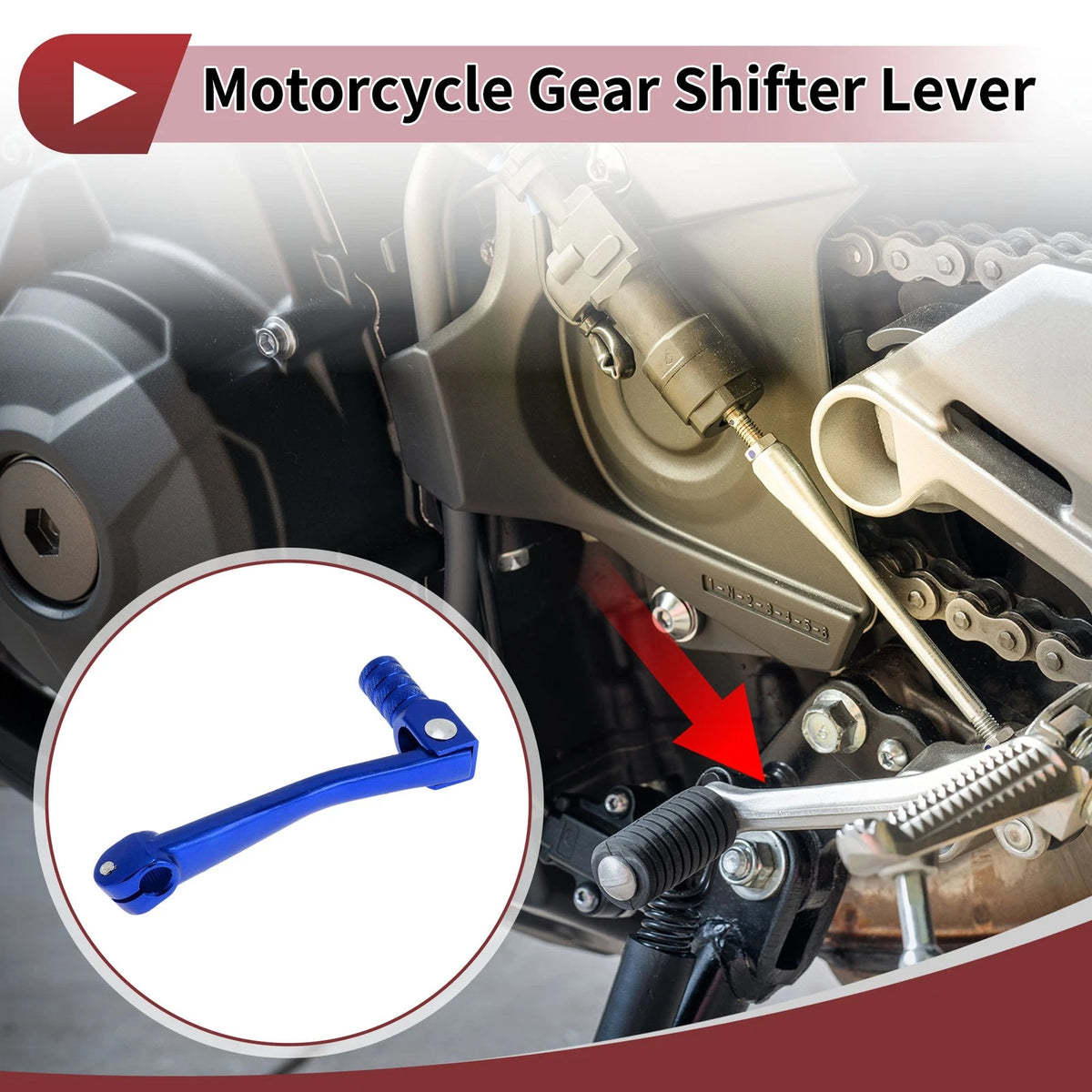 Blue Folding Motorcycle Gear Shifter Lever for Honda CRF50 (2004-2023)