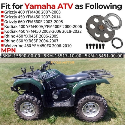 Starter Clutch One Way Gear Bearing for Yamaha Grizzly 660 (2003–2008)