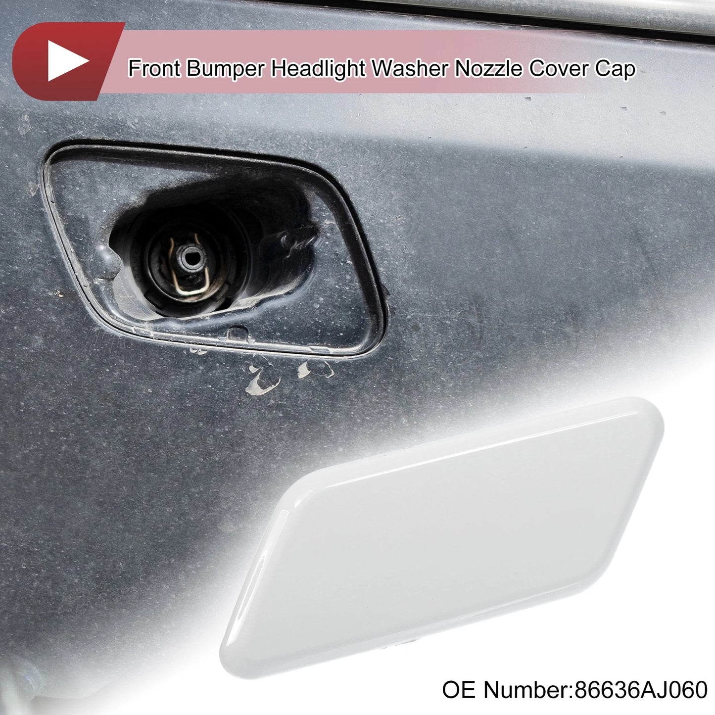 Front Left Washer Nozzle Cover for Subaru Outback (2010-2012)
