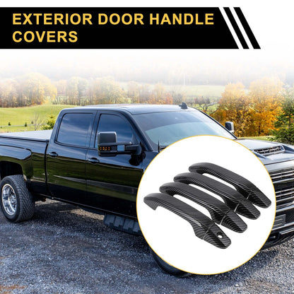 4pcs Exterior Door Handle Covers for Chevrolet Silverado 1500 (2014-2018)