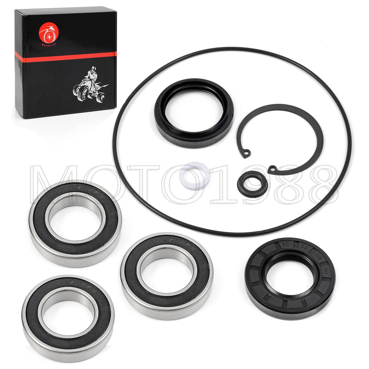 Rear Axle Brake Drum Kit Bearings & Seals for Honda Recon (1997–2006)