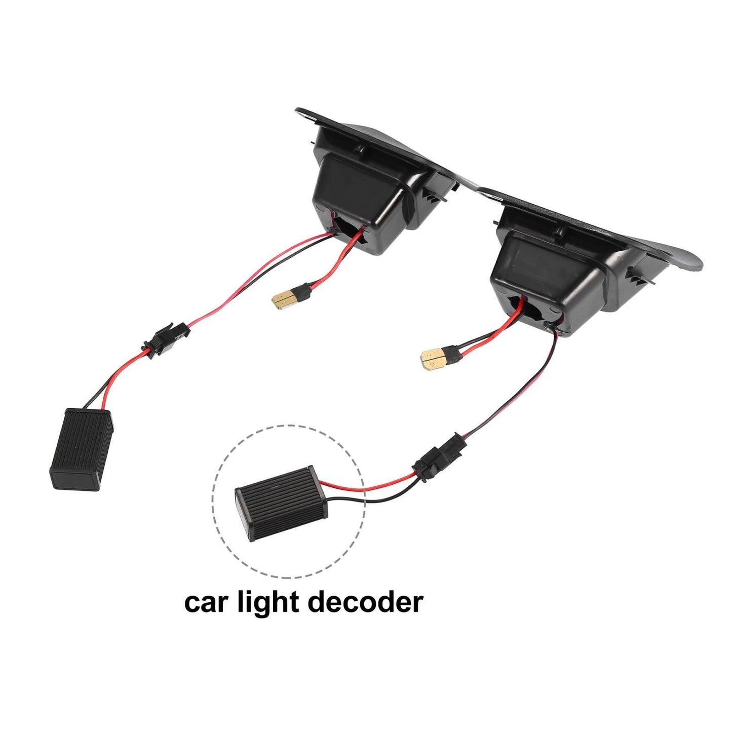 Pair LED License Plate Lamp Assembly for Dodge Ram 1500 2500 3500