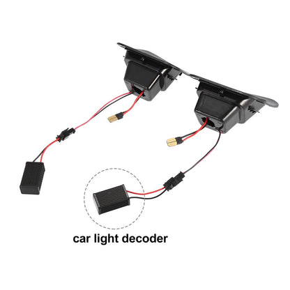 Pair LED License Plate Lamp Assembly for Dodge Ram 1500 2500 3500