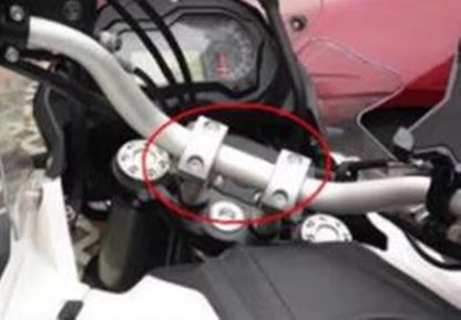 Handlebar Riser Clamp Kit for Harley, Honda, Kawasaki