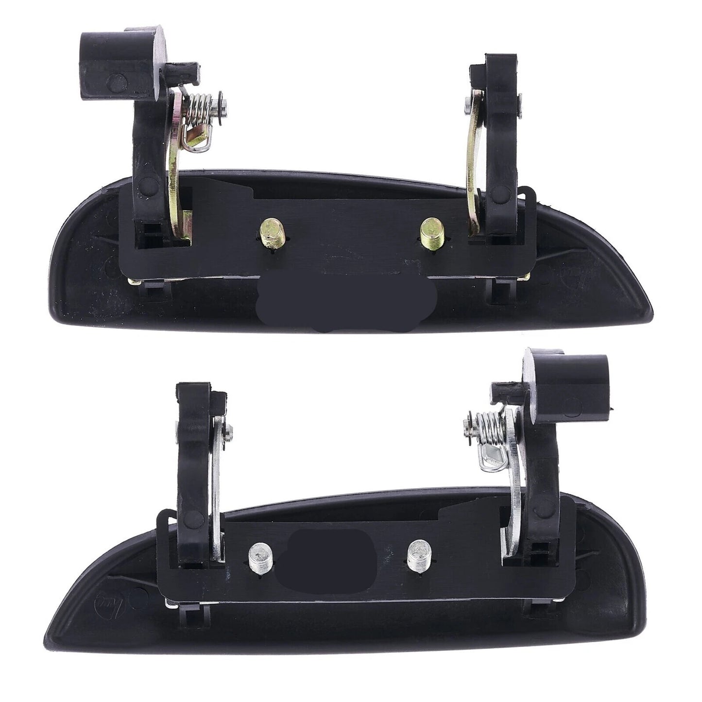 4pc Front Rear Left & Right Outer Door Handle Black for Kia Rio (2002–2005)