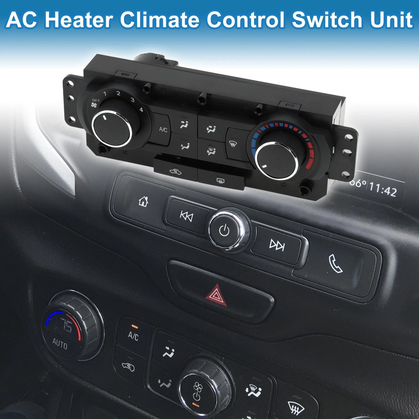 HVAC A/C Climate Control Panel for Chevrolet Epica 2009 Black