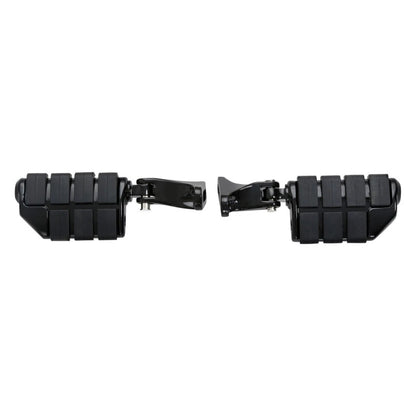 Black Rear Passenger Footpegs for Harley Touring (1993-2025)