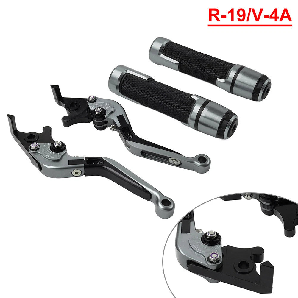 Titan Extendable Brake Clutch Lever Grip Set for Yamaha YZF R1 (2009-2014)