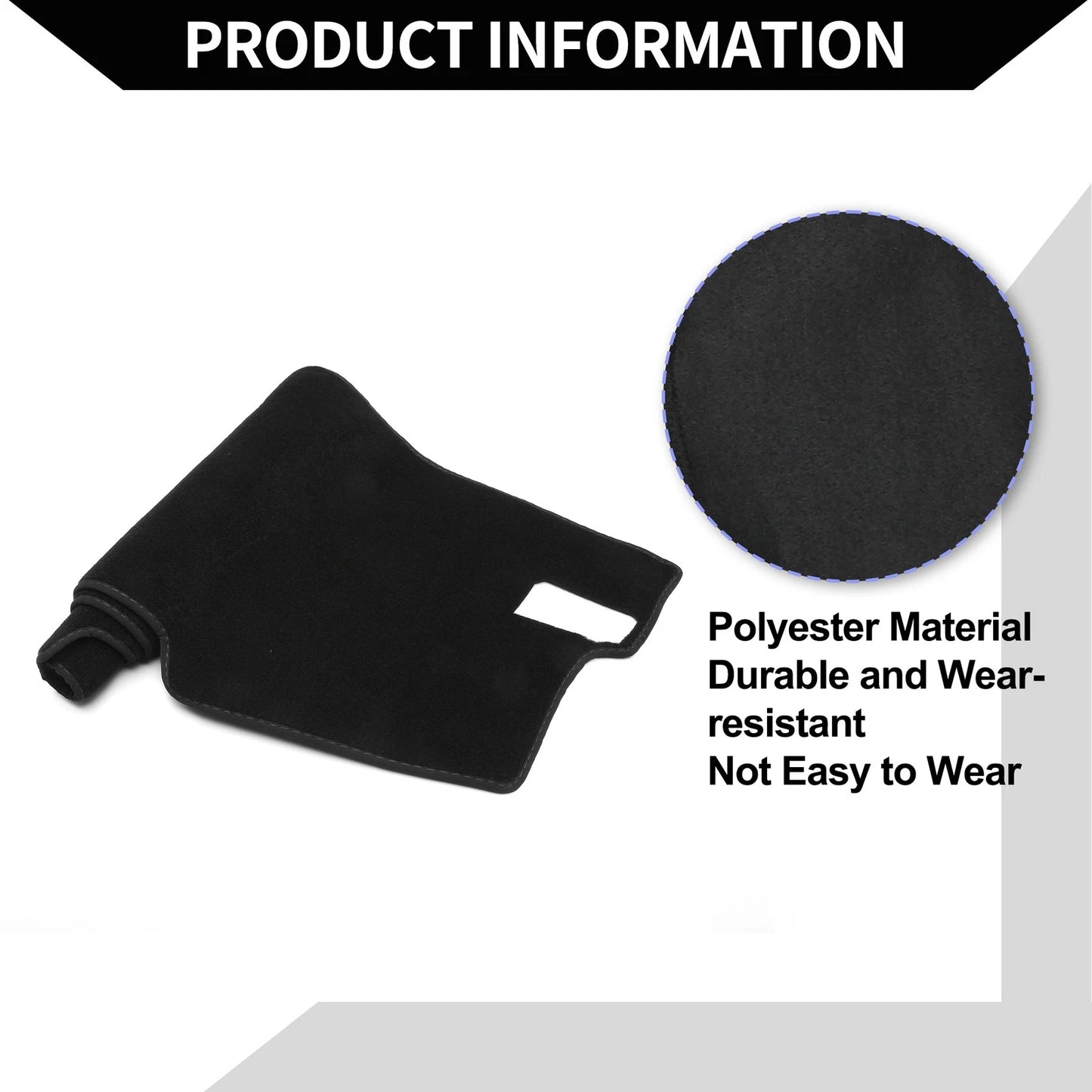 Dashboard Cover Mat for Honda Civic 2021-2024 Protector Black 1 Set