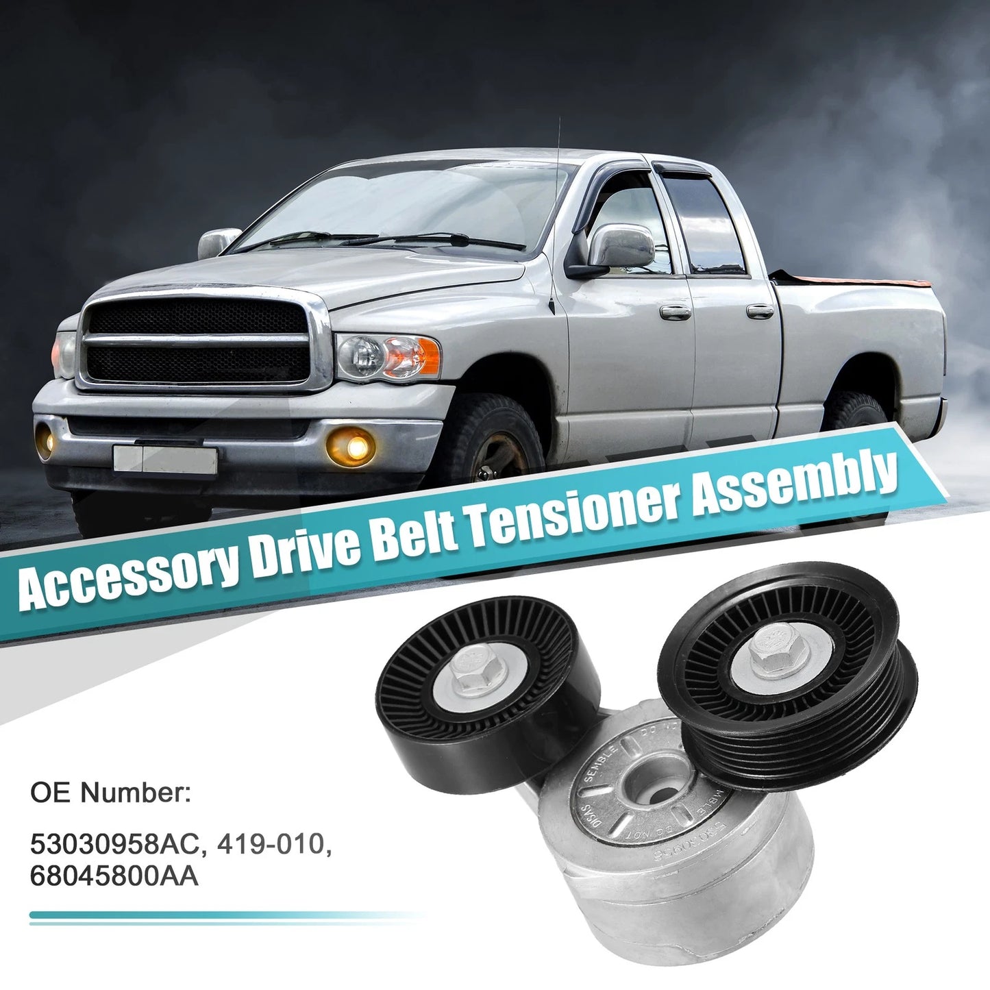 Belt Tensioner Pulley 76mm for Dodge Ram Jeep (2002-2023)