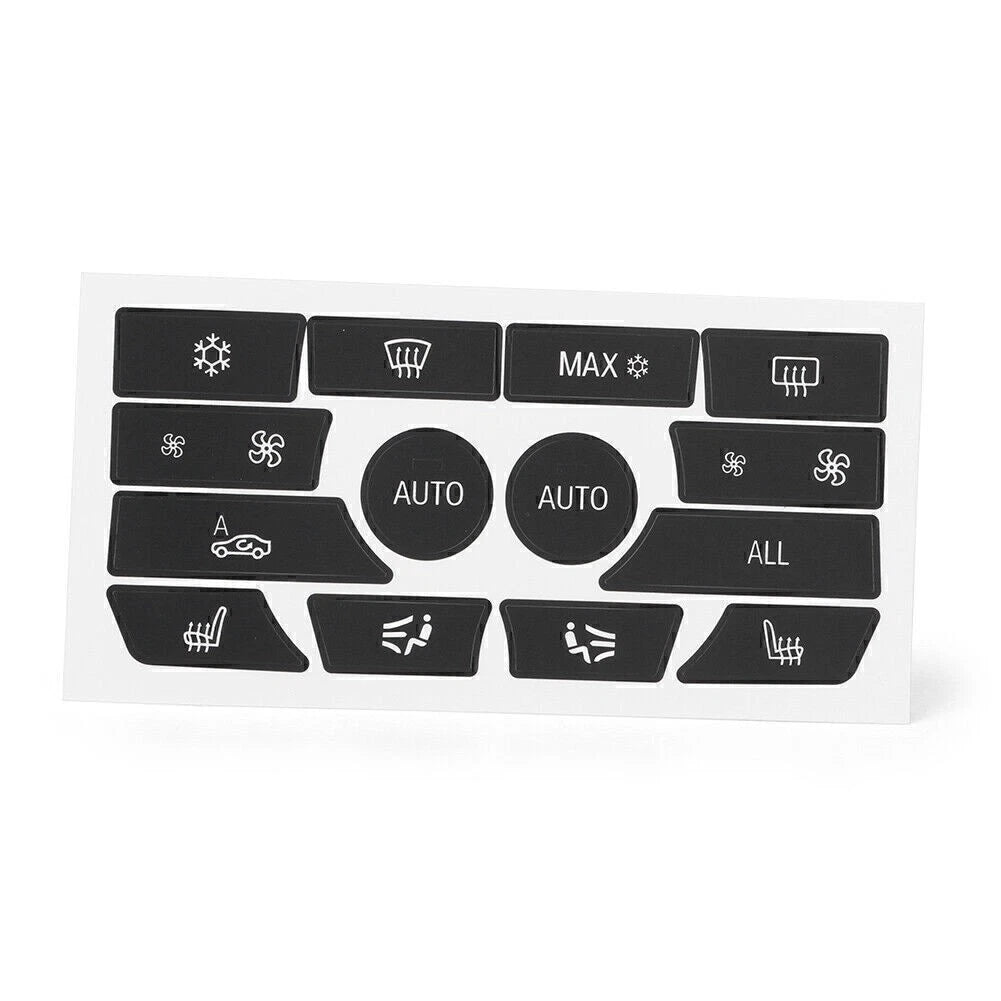 Replacement Climate Control Button Stickers for 2009-2015 BMW 5 Series