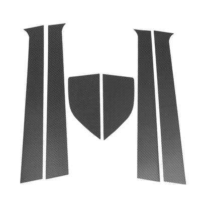 6x Pillar Window Trim for Chevy Aveo Carbon Fiber (2002-2006)