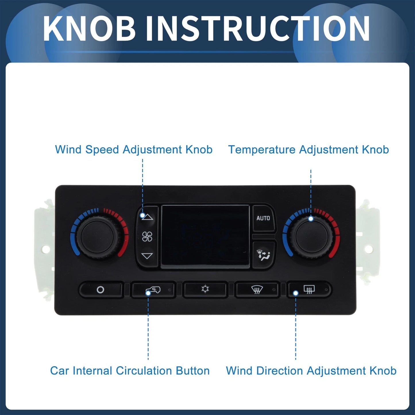 Climate Control Module for GMC Yukon XL 1500 2500 Black (2003 - 2004)