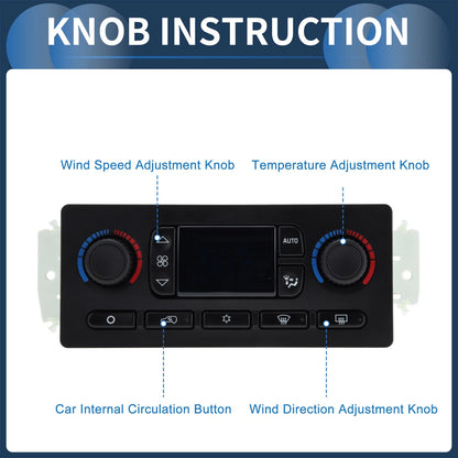 Climate Control Module for GMC Yukon XL 1500 2500 Black (2003 - 2004)