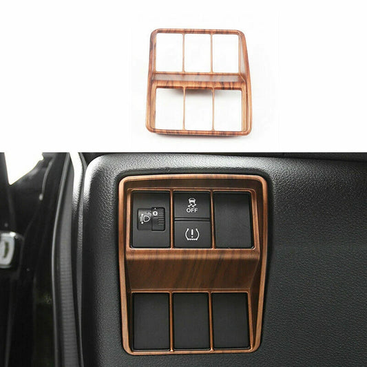 12X Peach Wood Grain Car Interior Kit Cover Trim For Honda CRV CR-V (2017–2022)