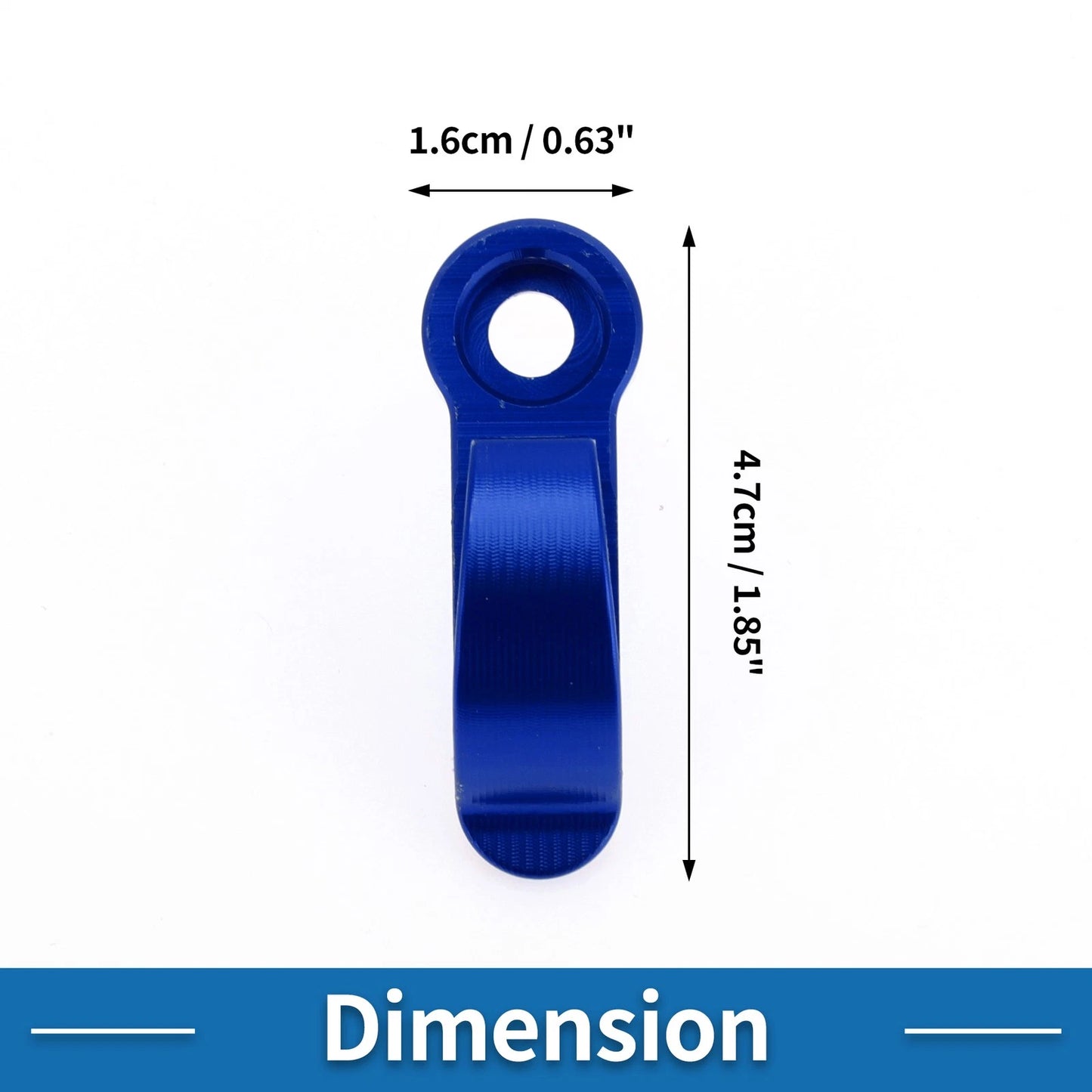 Handlebar Hook for Motorcycle Helmet CNC Aluminum Blue