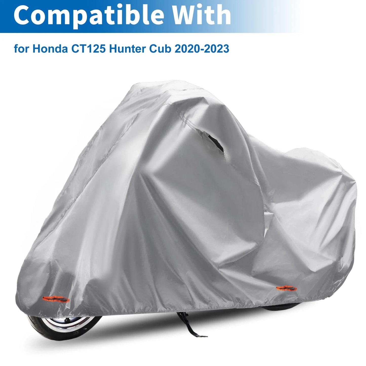 Motorcycle Cover 210D-PU Grey for Honda CT125 Hunter Cub (2020–2023)
