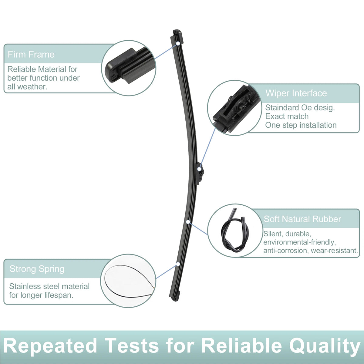 Rear Wiper Blade Arm Set for BMW X1 F48 (2015-2022)