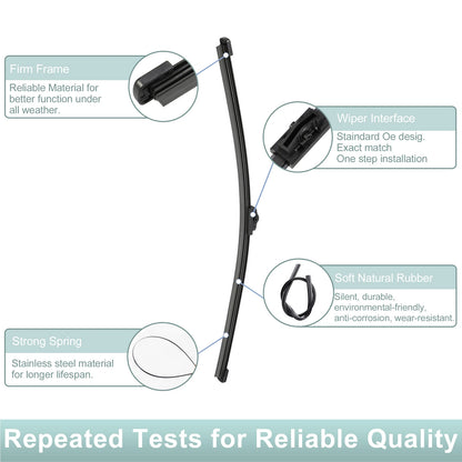 Rear Wiper Blade Arm Set for BMW X1 F48 (2015-2022)