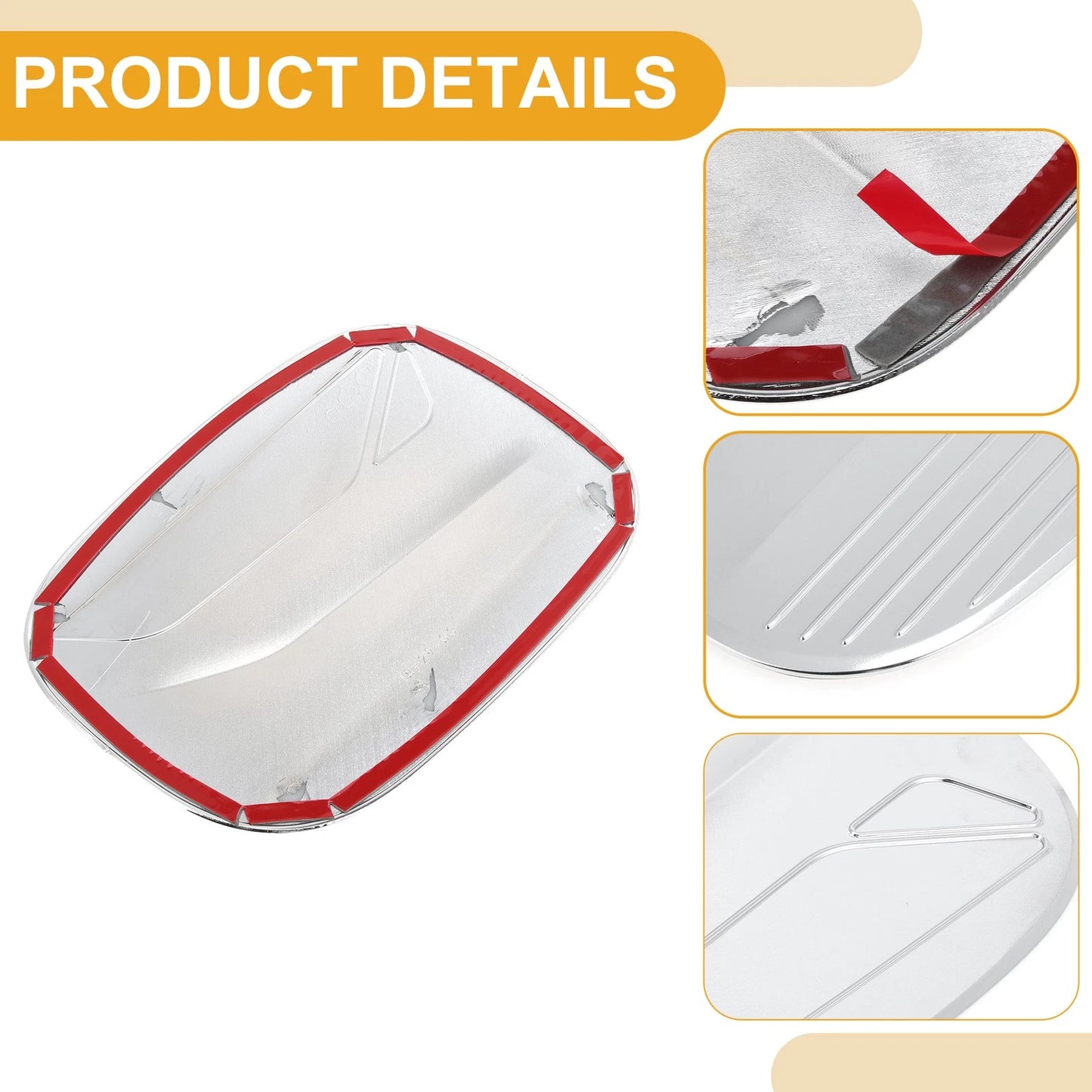 Fuel Tank Door Cap for Mazda CX-8 2019-2025 Chrome Silver Tone