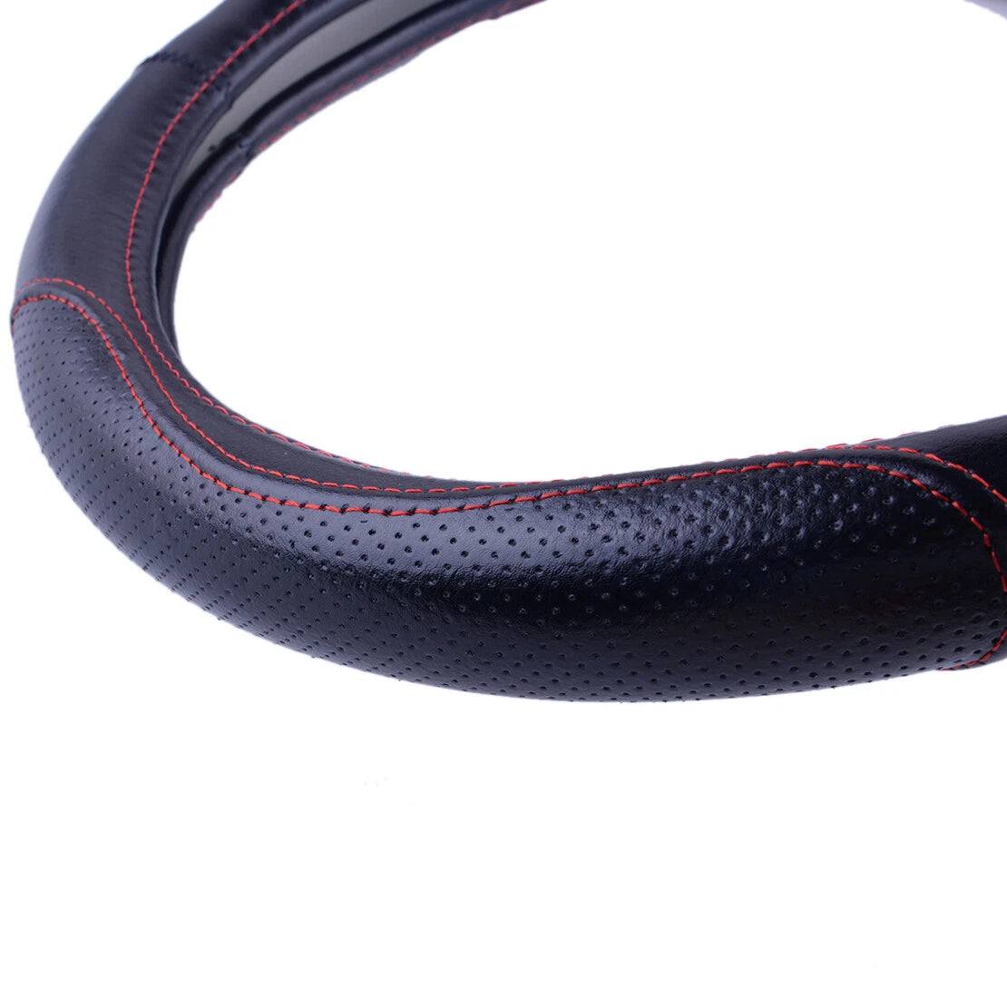 15" Leather Steering Wheel Cover for Toyota