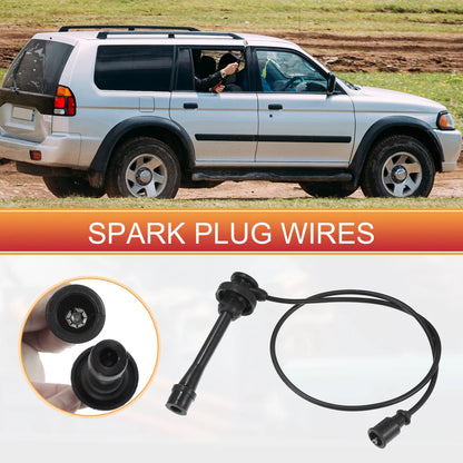 3 x Spark Plug Wire Ignition Coil Cables for Mitsubishi Montero