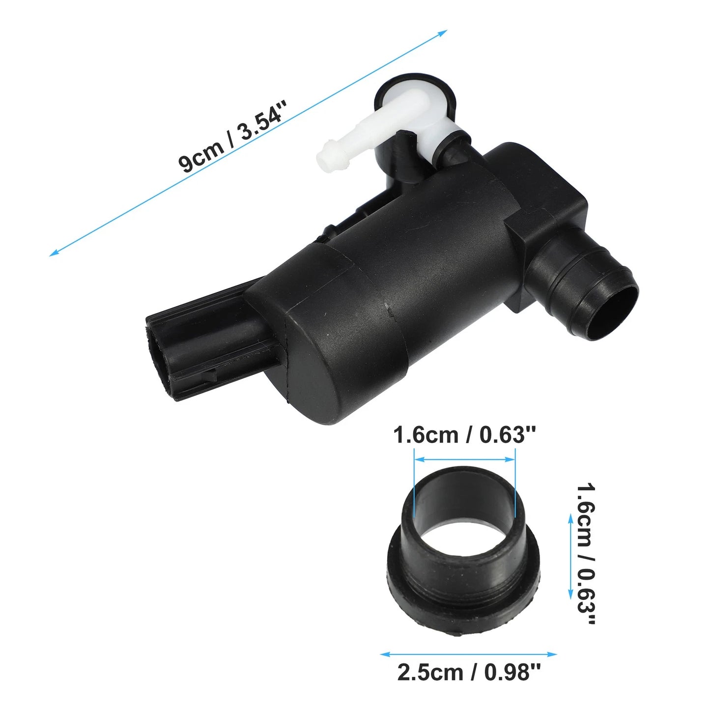Windshield Washer Pump with Grommet for Volvo S60 (2001-2009) - 1 x