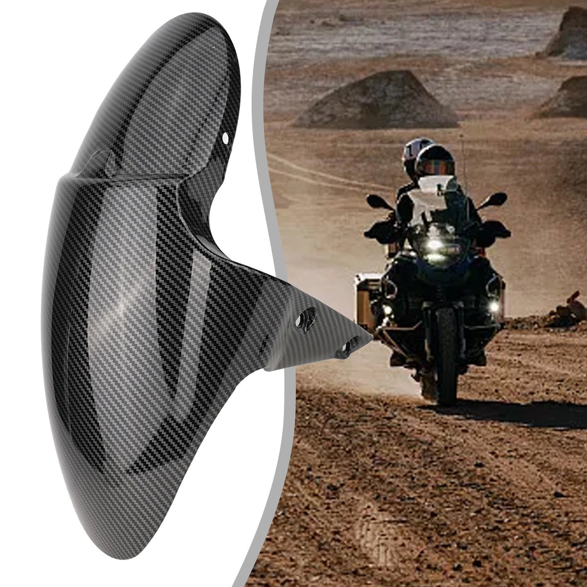 Carbon Fiber Front Tire Mudguard Guard Hugger for Daytona 675 675R (2006–2012)