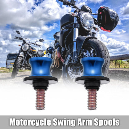 2 x 10mm Swing Arm Spool Rear Stand Sliders for Motorcycle