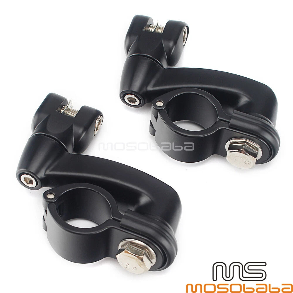 1-1/4" Engine Guard Foot Peg Clamps for Harley Motorcycle