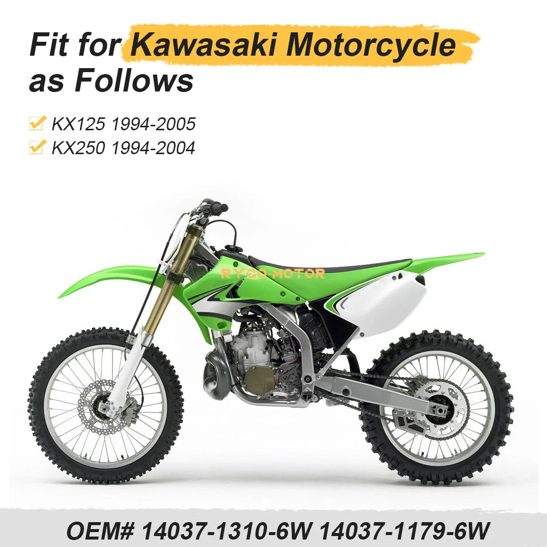 Radiator Guards Green for Kawasaki KX125/KX250