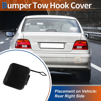 Rear Tow Hook Cover for BMW 525i 528i 530i 540i Black