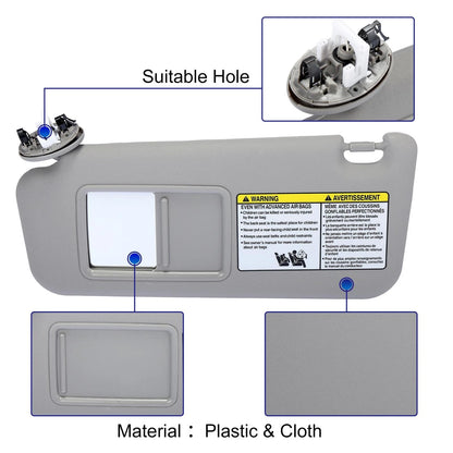 Front Left Car Sun Visor for Toyota RAV4 (2006-2012)