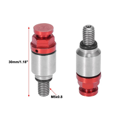 M5x0.8 Motorcycle Screw Fork Air Bleeder Valves 2 x for Honda Yamaha Red