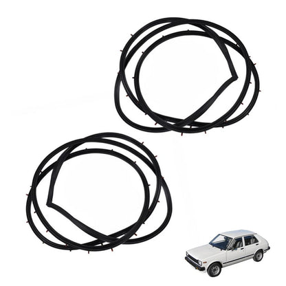 Door Rubber Seal Rear Pair Fits Toyota Starlet KP60 KP61 Sedan 4D 1978-84 D06