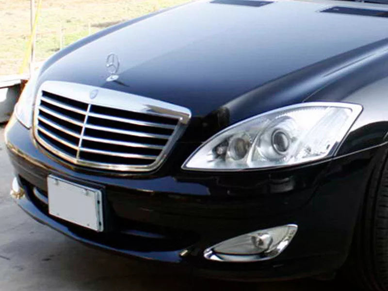 Head Light Bezel Cover Chrome Trim for Mercedes Benz W221 (2007-2013)