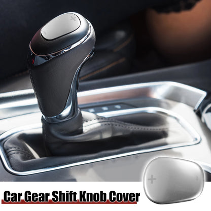 Gear Shift Knob Cover Sticker for Chevrolet Equinox (2018-2020) Silver Tone