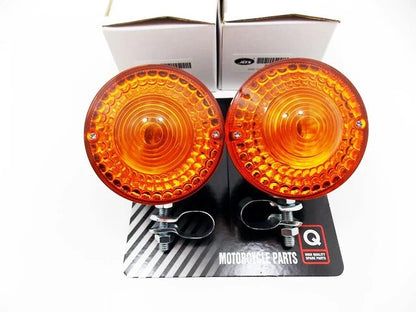 Front Left Right Turn Signal Indicator Blinker Assy Set for Yamaha DT175 (78-83)