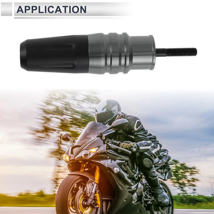 16mm Aluminum Alloy Motorcycle Slider Frame Bolt Nut Titanium Tone