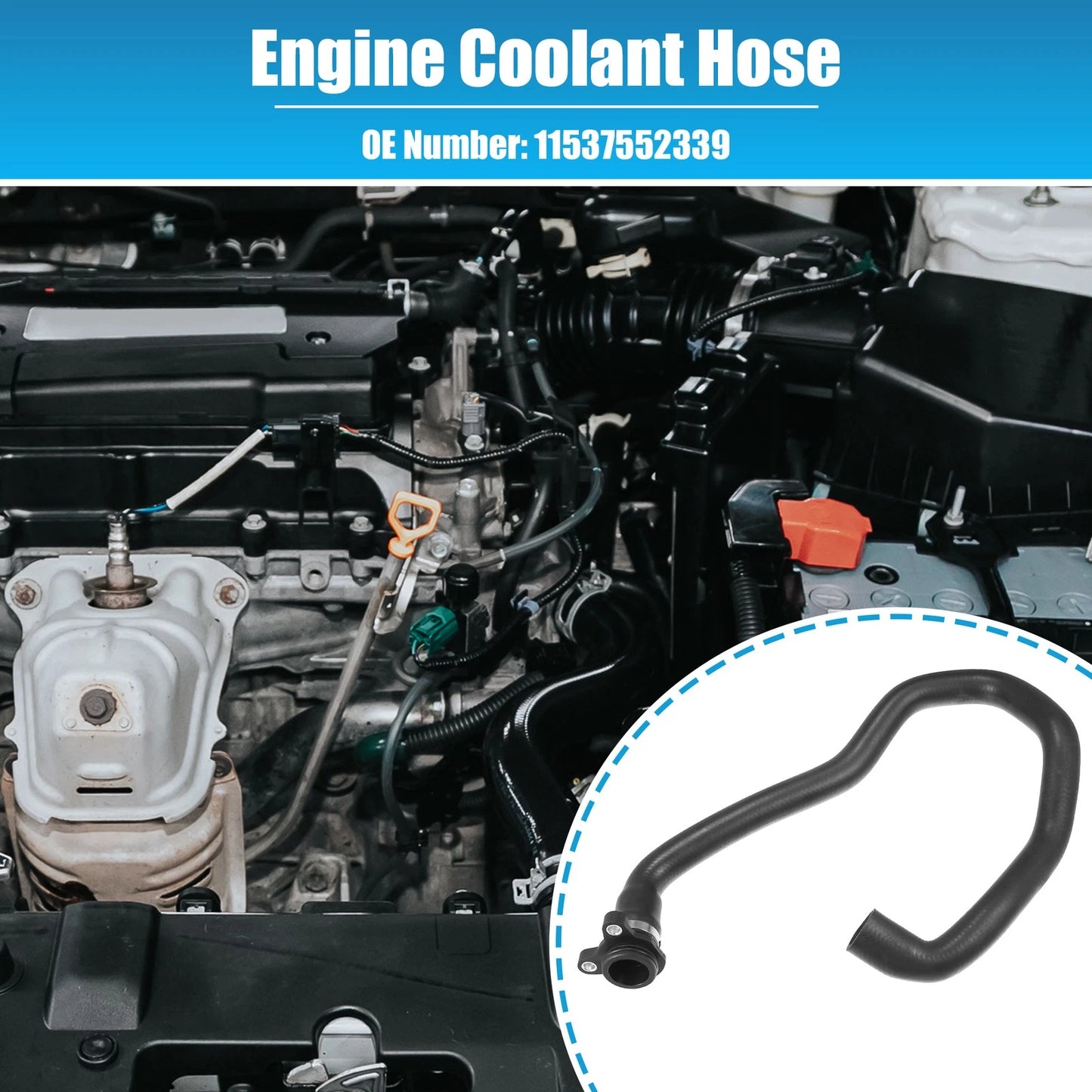 Engine Coolant Hose for BMW X3 3.0L L6 (2007-2010)