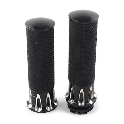 Black Handle Bar Hand Grips for Harley Sportster XL883 XL1200 (2004-2023)