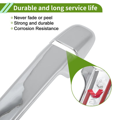 Exterior Door Handle Cover Trim for Toyota Alphard (2015-2021) Silver Tone